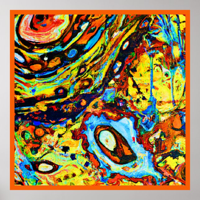 Stunning Abstract Pattern Poster (Front)