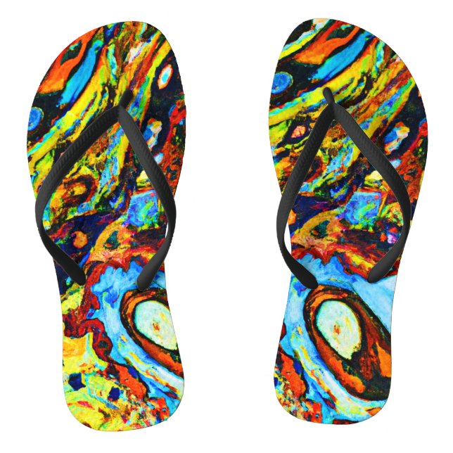 Stunning Abstract Pattern Thongs (Footbed)
