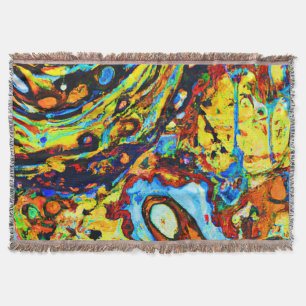 Stunning Abstract Pattern Throw Blanket