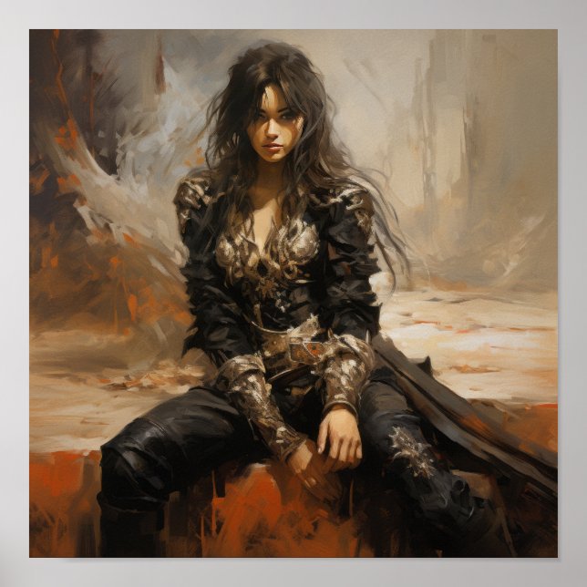 Stunning Acrylic Painting by Louis Royo - Captivat Poster (Front)