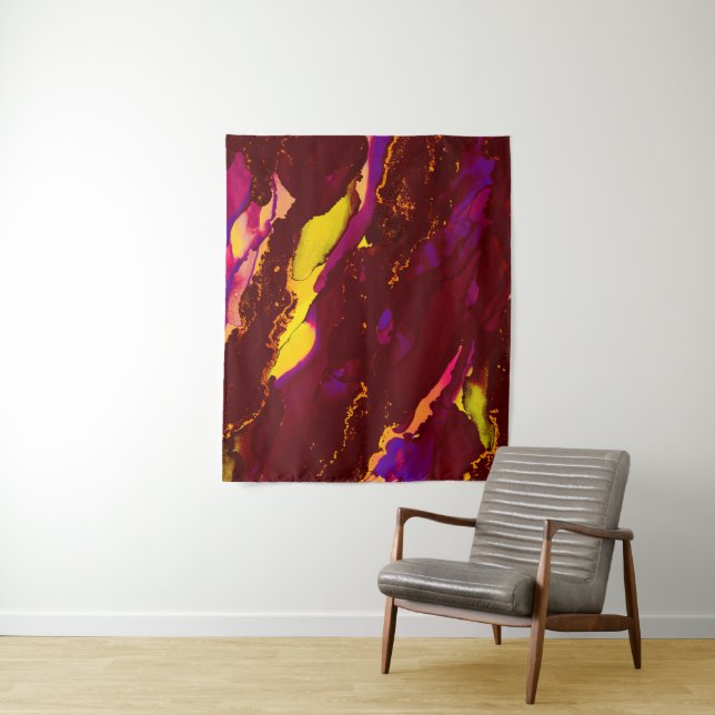 Stunning Alcohol Ink Painting  Tapestry (In Situ)