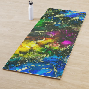 Stunning Alcohol Ink Painting Yoga Mat