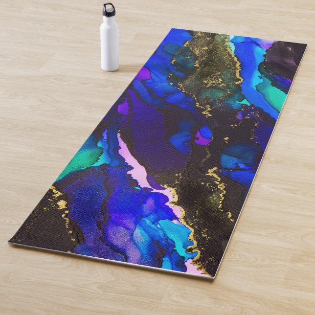 Stunning Alcohol Ink Painting  Yoga Mat (In Situ)