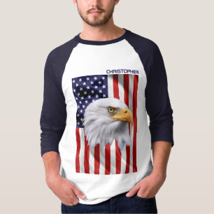Stunning American Eagle, The USA Flag, Patriotic T-Shirt