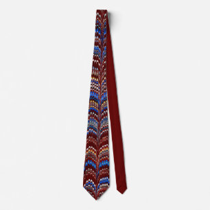 Stunning Antique Marbled Paper Tie