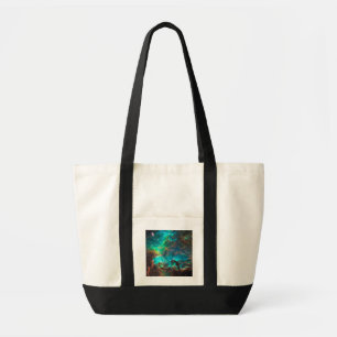 Stunning Aqua Star Cluster Tote Bag
