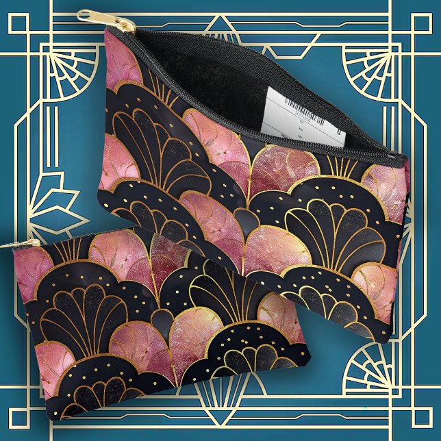 Stunning Art Deco Fan Design Romantic Accessory Pouch (Creator Uploaded)