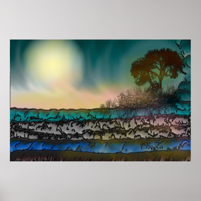 STUNNING ART PRINT ON TEXTURED CANVAS (Front)