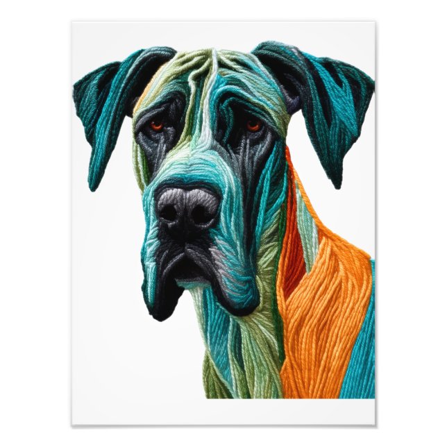 Stunning artistic Great Dane artwork Photo Print (Front)
