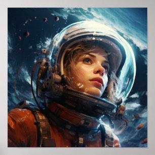 Stunning Astronaut Poster – Explore the Cosmos in