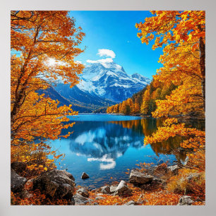 Stunning autumn landscape poster