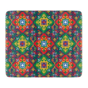Stunning 💚❤️💛 Azulejos square Cutting Board