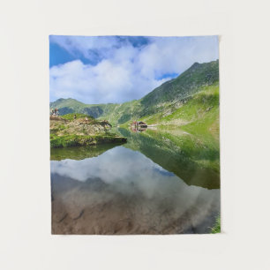 Stunning Balea Lake Romania – Alpine Photography Tapestry