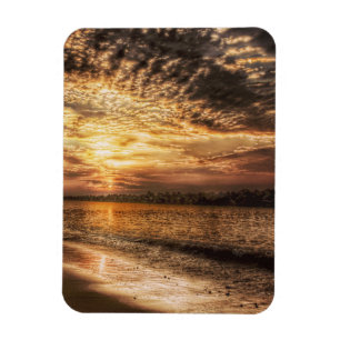 Stunning Beach Sunrise Magnet