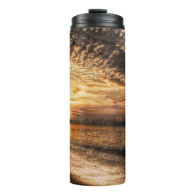 Stunning Beach Sunrise Thermal Tumbler (Front)