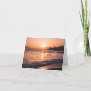Stunning Beach Sunset Card