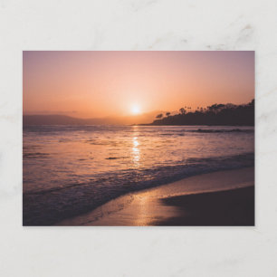 Stunning Beach Sunset Postcard