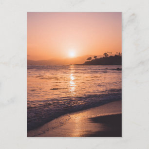 Stunning Beach Sunset Postcard
