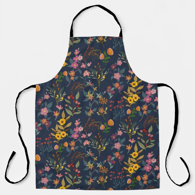 Stunning ,Beautiful colourful flowers  Apron (Front)