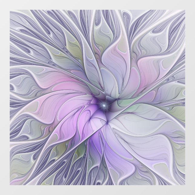 Stunning Beauty Modern Abstract Fractal Art Flower (Sheet)
