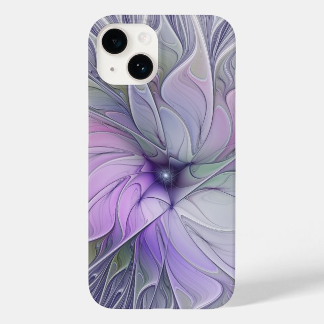 Stunning Beauty Modern Abstract Fractal Art Flower Case-Mate iPhone Case (Back)