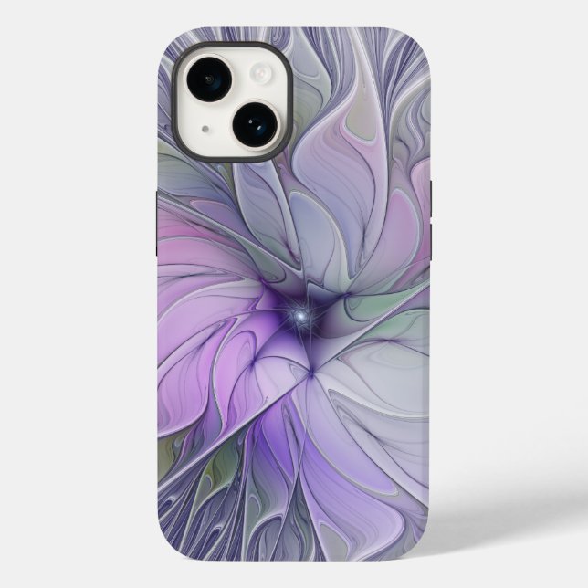 Stunning Beauty Modern Abstract Fractal Art Flower Case-Mate iPhone Case (Back)