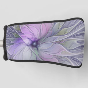 Stunning Beauty Modern Abstract Fractal Art Flower Golf Head Cover