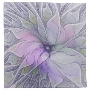 Stunning Beauty Modern Abstract Fractal Art Flower Napkin