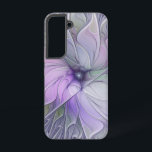 Stunning Beauty Modern Abstract Fractal Art Flower Samsung Galaxy Case<br><div class="desc">Unusual pastel coloured flower.
Design for your Samsung Galaxy S22 case and more.</div>