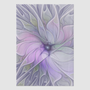 Stunning Beauty Modern Abstract Fractal Art Flower Tissue Paper