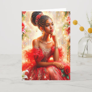 Stunning Beauty Thank You Card