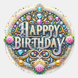 Stunning Birthday sticker