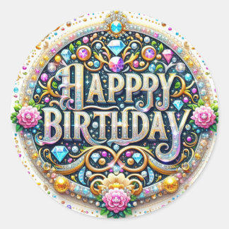 Stunning Birthday sticker 