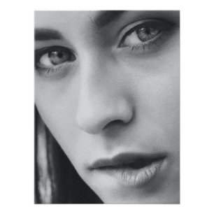 Stunning Black and White Portrait of Woman –  Photo Print