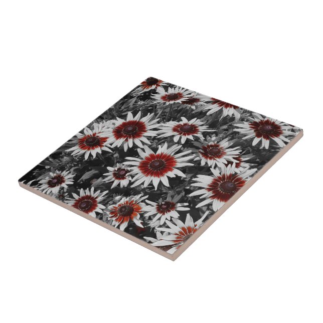 Stunning Black-Eyed Susans Ceramic Tile (Side)