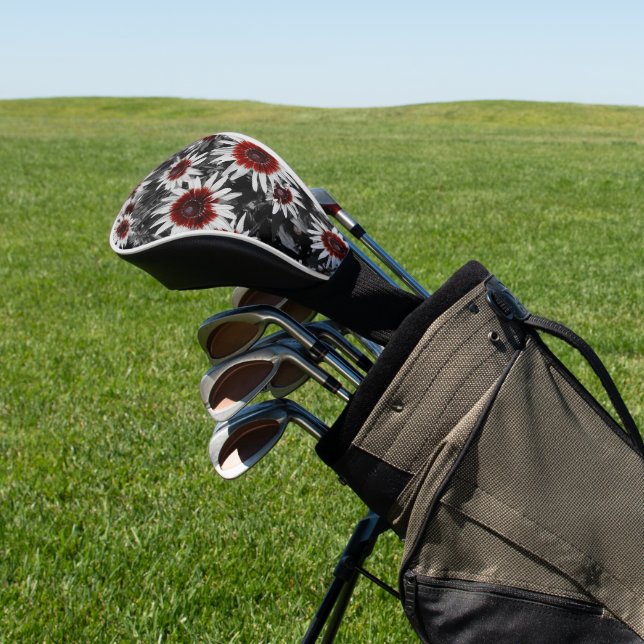Stunning Black-Eyed Susans  Golf Head Cover (In Situ)