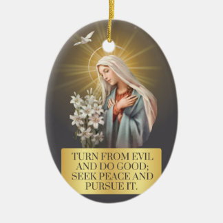 Stunning Blessed Virgin Mary Ornament