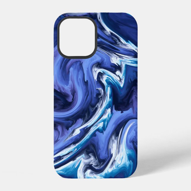 Stunning Blue Agate Design iPhone Case (Back)
