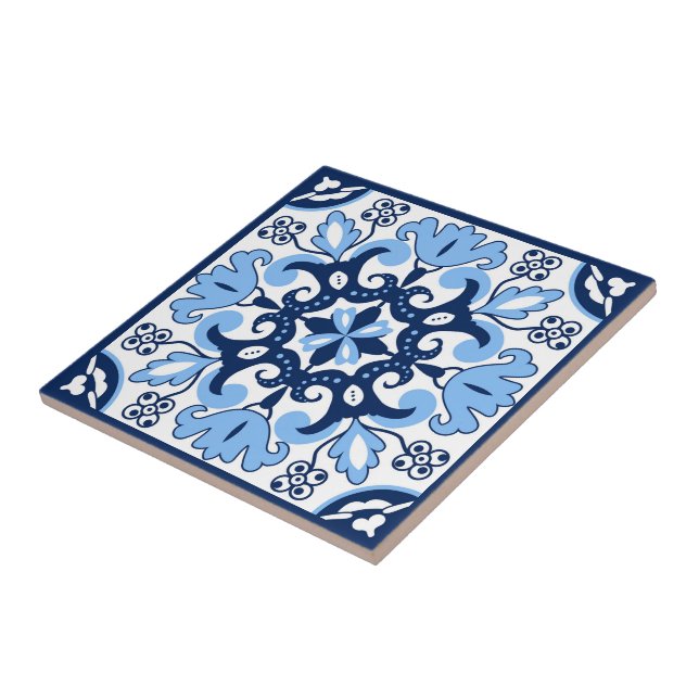 💙 Stunning blue Azulejos Ceramic Tile (Side)