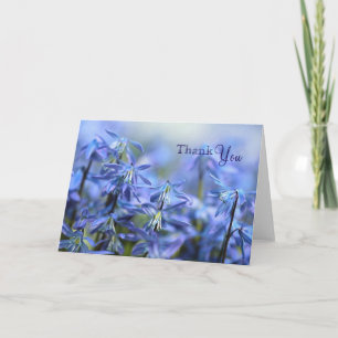 Stunning Bluebell Flowers Thank you Card
