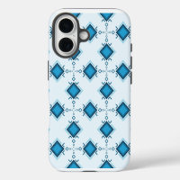 Stunning bohemian floral pattern in soft blue sky