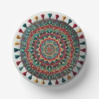 Stunning Boho Mandala Plates – Vibrant & Unique