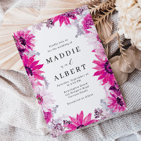 Stunning Bold Floral Frame Wedding