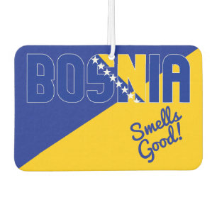 Stunning Bosnia and Herzegovina Flag Air Freshener