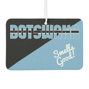 Stunning Botswana Flag Air Freshener