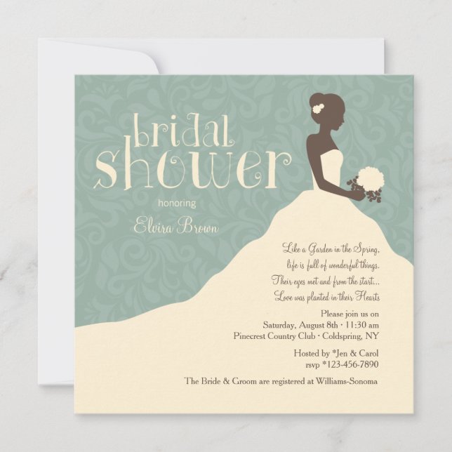 Stunning Bride Shower Invitation (Front)