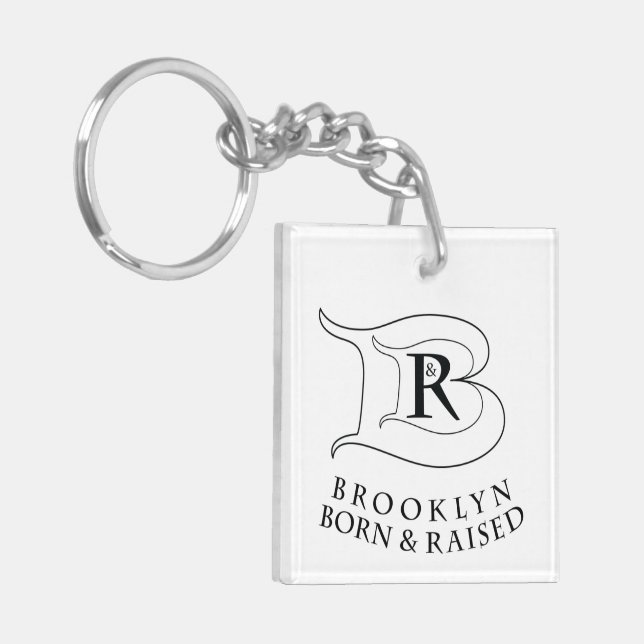 STUNNING BROOKLYN BORN & RAISED KEY RING (Front Left)