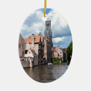 Stunning! Bruges - Belgium Ceramic Ornament