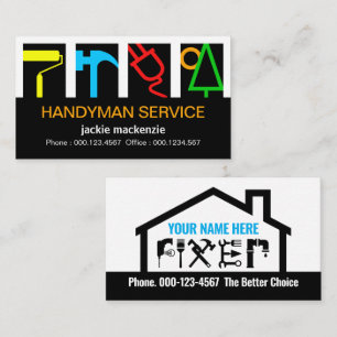Stunning Builders Service Logo Construction Business Card