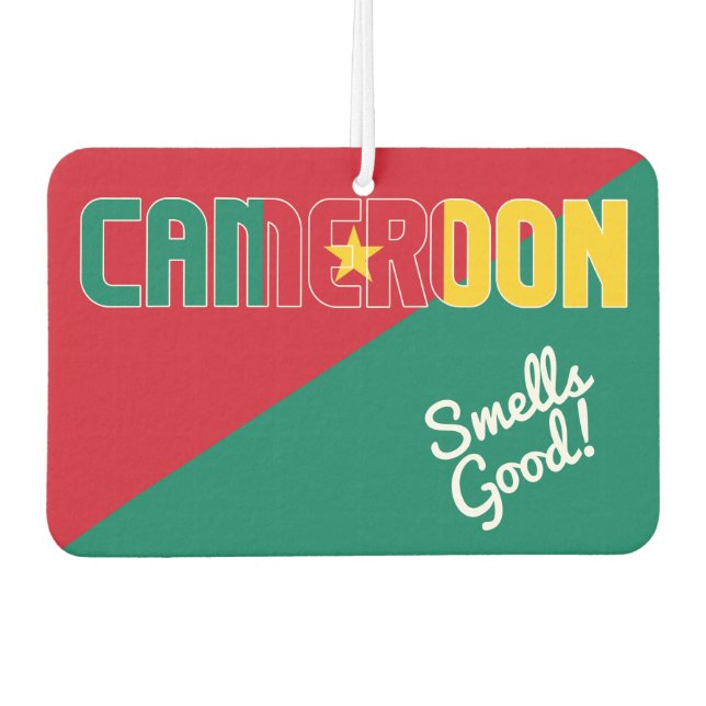 Stunning Cameroon Flag Air Freshener (Front)